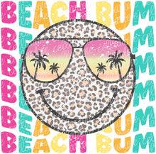 Load image into Gallery viewer, Colorful Beach Bum - with optional pocket design - DTF Ready to Press or Sublimation Transfer
