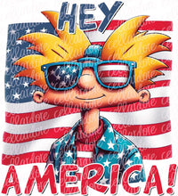 Load image into Gallery viewer, Hey America! | DTF Ready to Press or Sublimation Transfer
