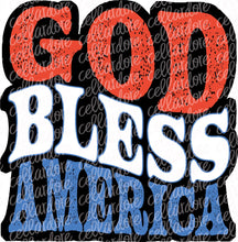 Load image into Gallery viewer, God Bless America | DTF Ready to Press or Sublimation Transfer
