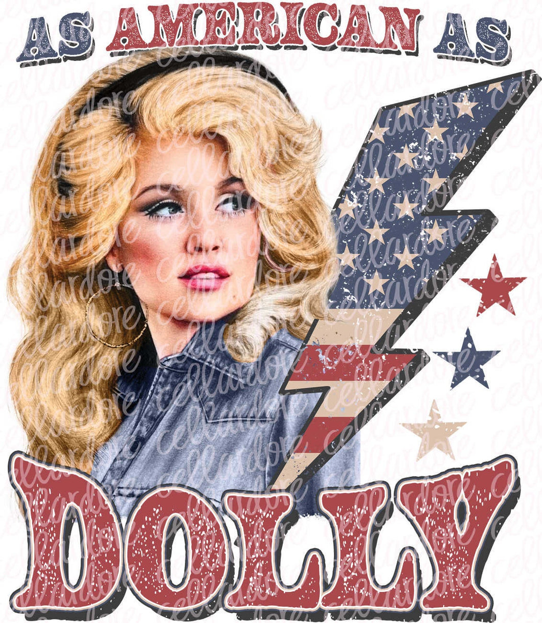 As American as Her | DTF Ready to Press or Sublimation Transfer