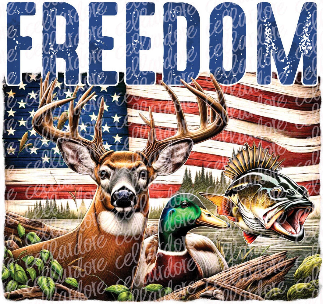 Freedom Outdoors | DTF Ready to Press or Sublimation Transfer