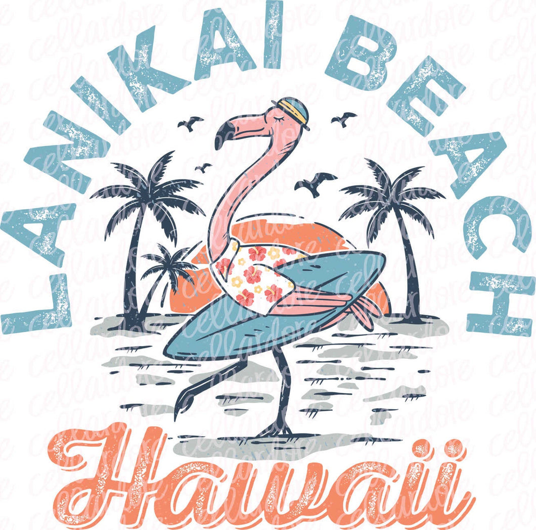 Lanikai Beach Hawaii | DTF Ready to Press or Sublimation Transfer