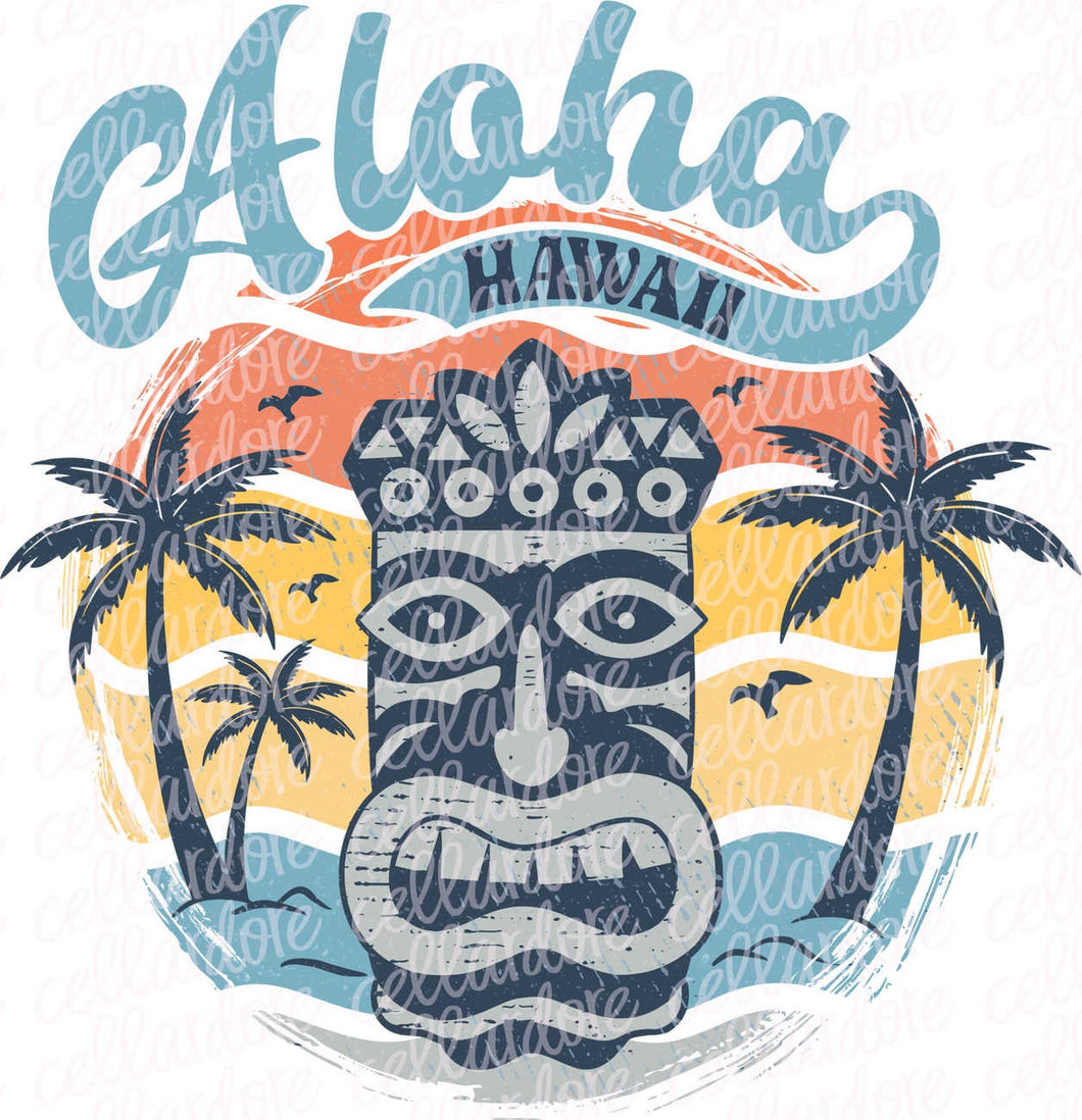 Aloha Hawaii | DTF Ready to Press or Sublimation Transfer