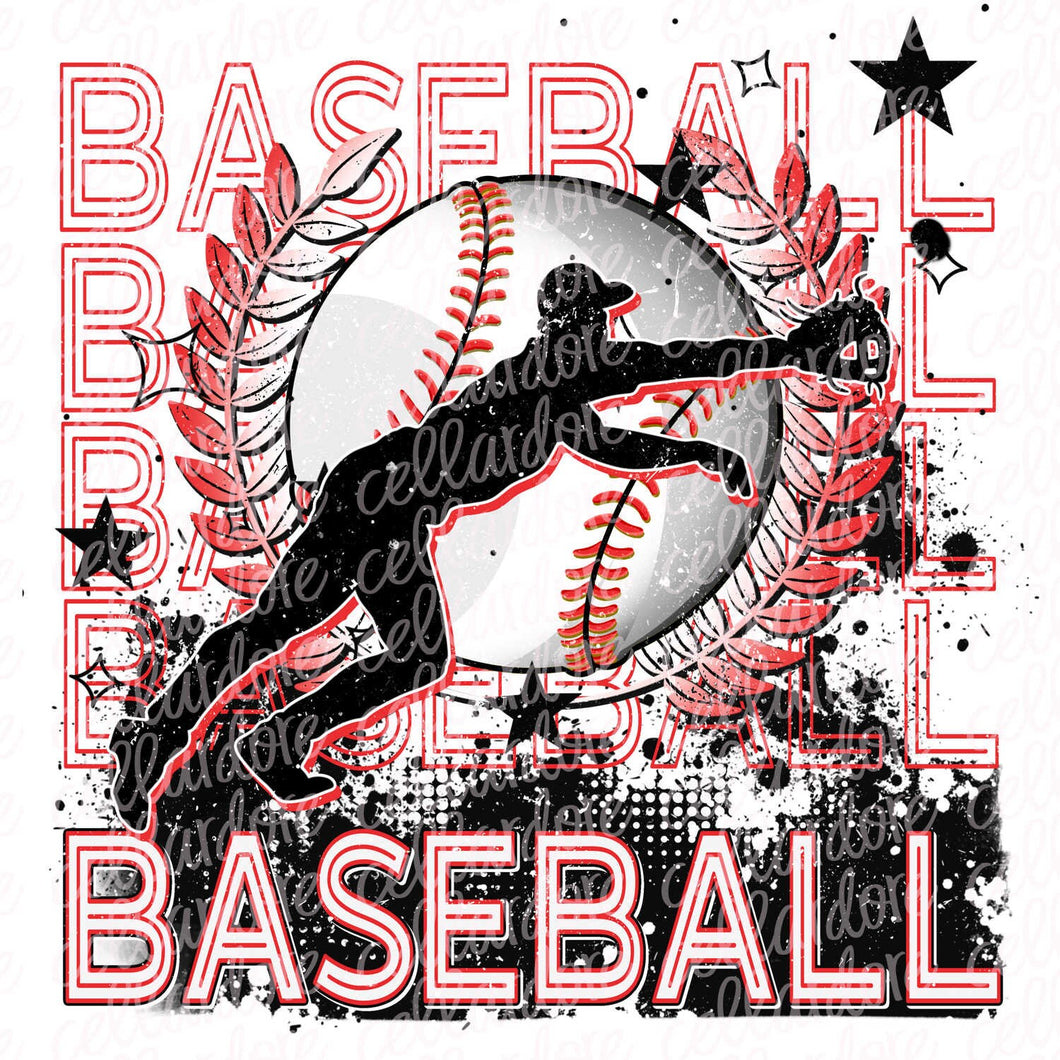 Baseball - Ready to Press or Sublimation Transfer