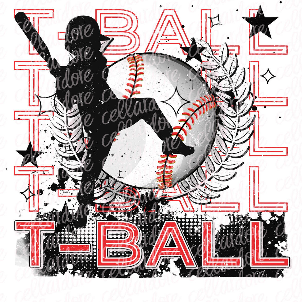 T-Ball Boy Player - Ready to Press or Sublimation Transfer