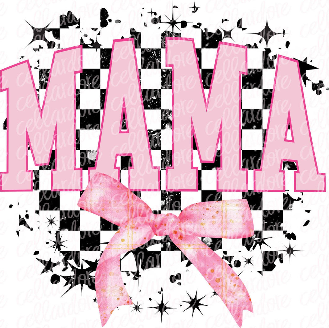 Mama Coquette Checks | DTF Ready to Press or Sublimation Transfer