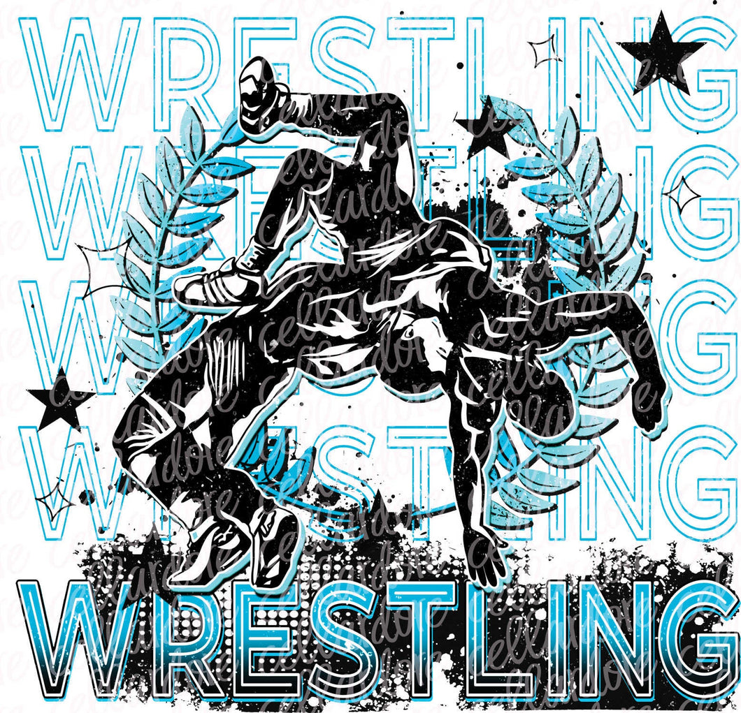 Wrestling Boy Design - DTF Ready to Press or Sublimation Transfer