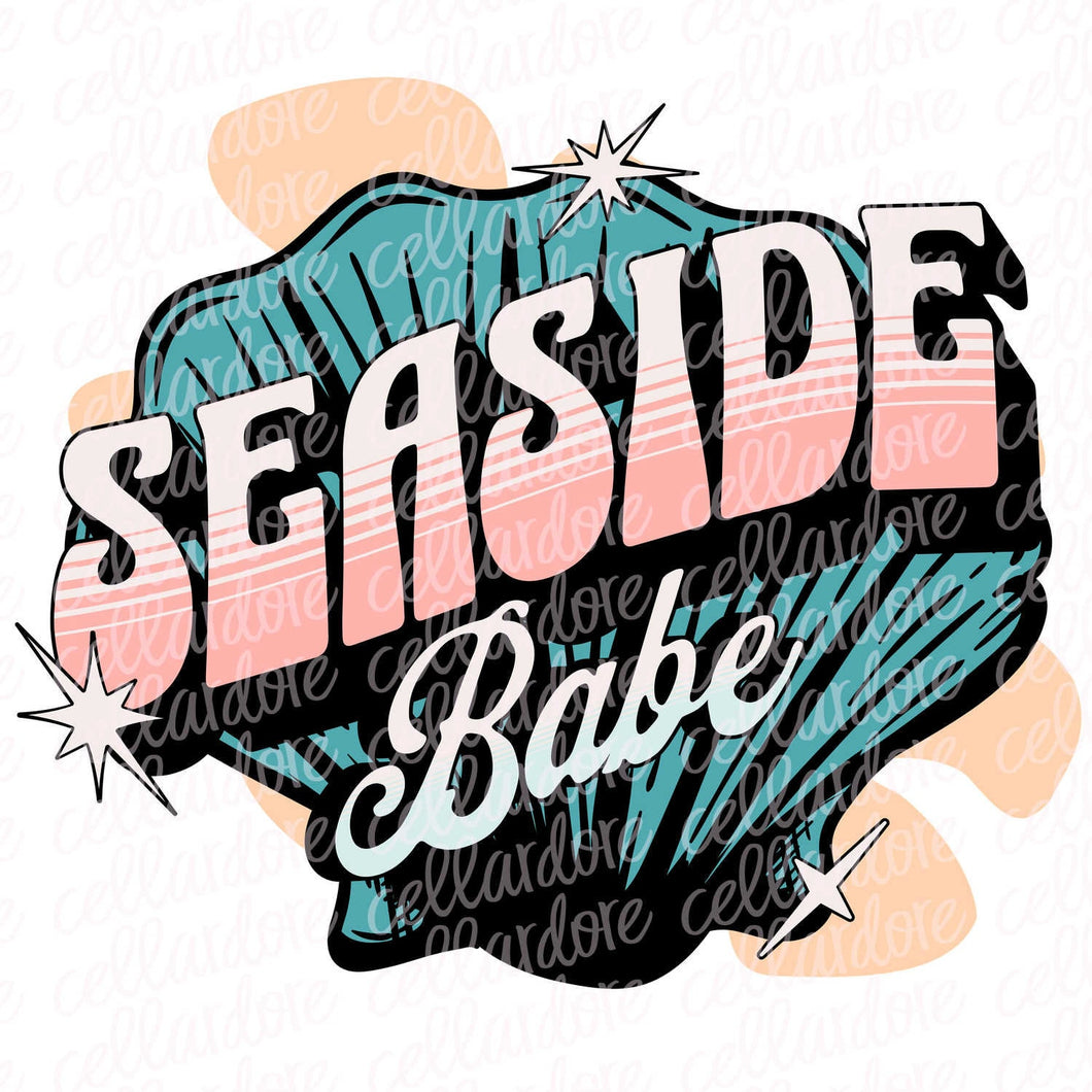 Seaside Babe | DTF Ready to Press or Sublimation Transfer