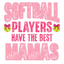 Load image into Gallery viewer, Best Mamas Softball with optional pocket design | DTF Ready to Press or Sublimation Transfer
