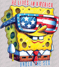 Load image into Gallery viewer, He Lives in America | DTF Ready to Press or Sublimation Transfer
