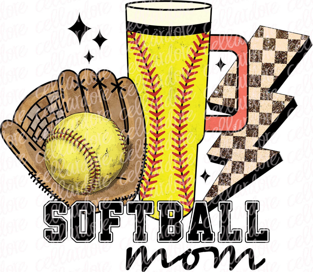 Softball Mom | DTF Ready to Press or Sublimation Transfer