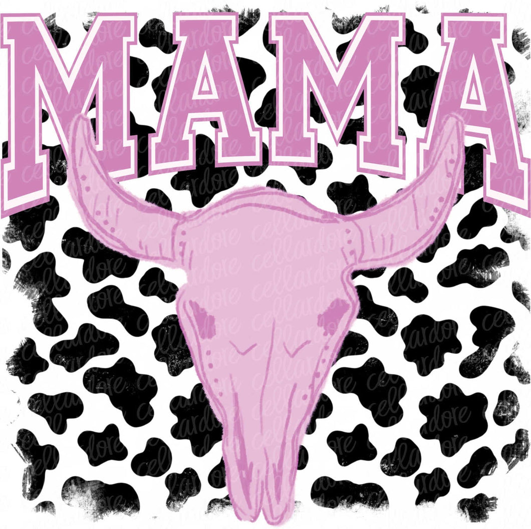 Mama Longhorn - DTF Ready to Press or Sublimation Transfer