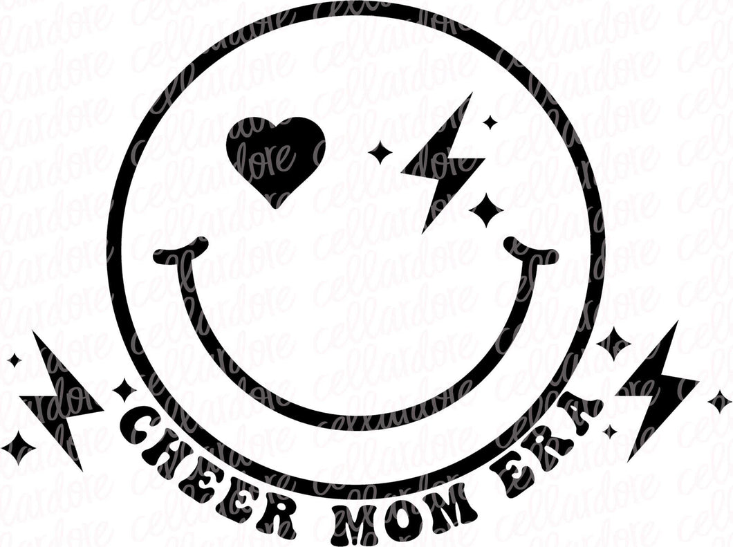 In My Cheer Mom Era with optional pocket design | DTF Ready to Press or Sublimation Transfer