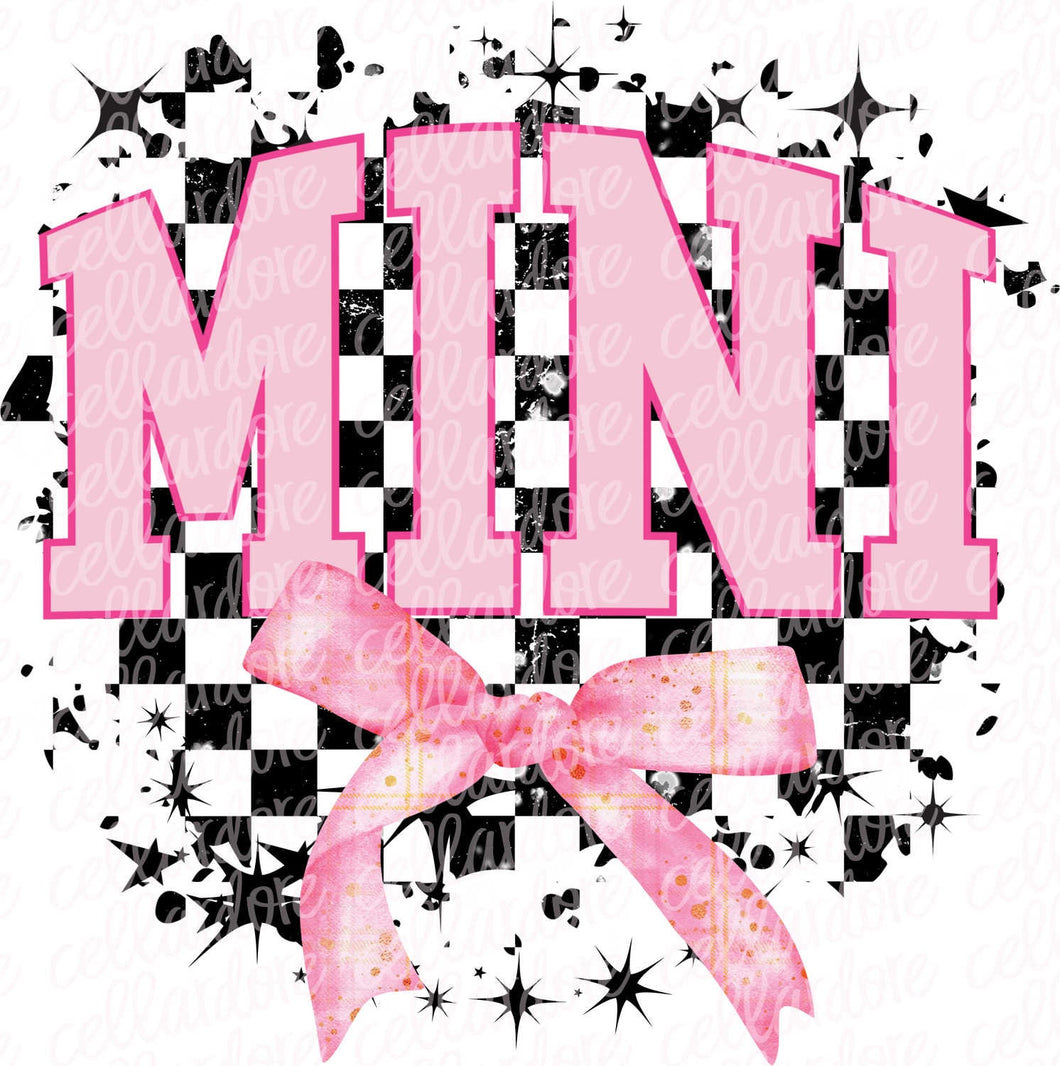 Mini Coquette Checks | DTF Ready to Press or Sublimation Transfer