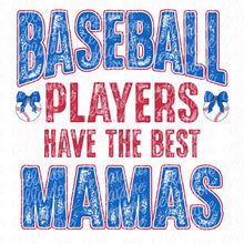 Load image into Gallery viewer, Best Mamas Baseball with optional pocket design | DTF Ready to Press or Sublimation Transfer
