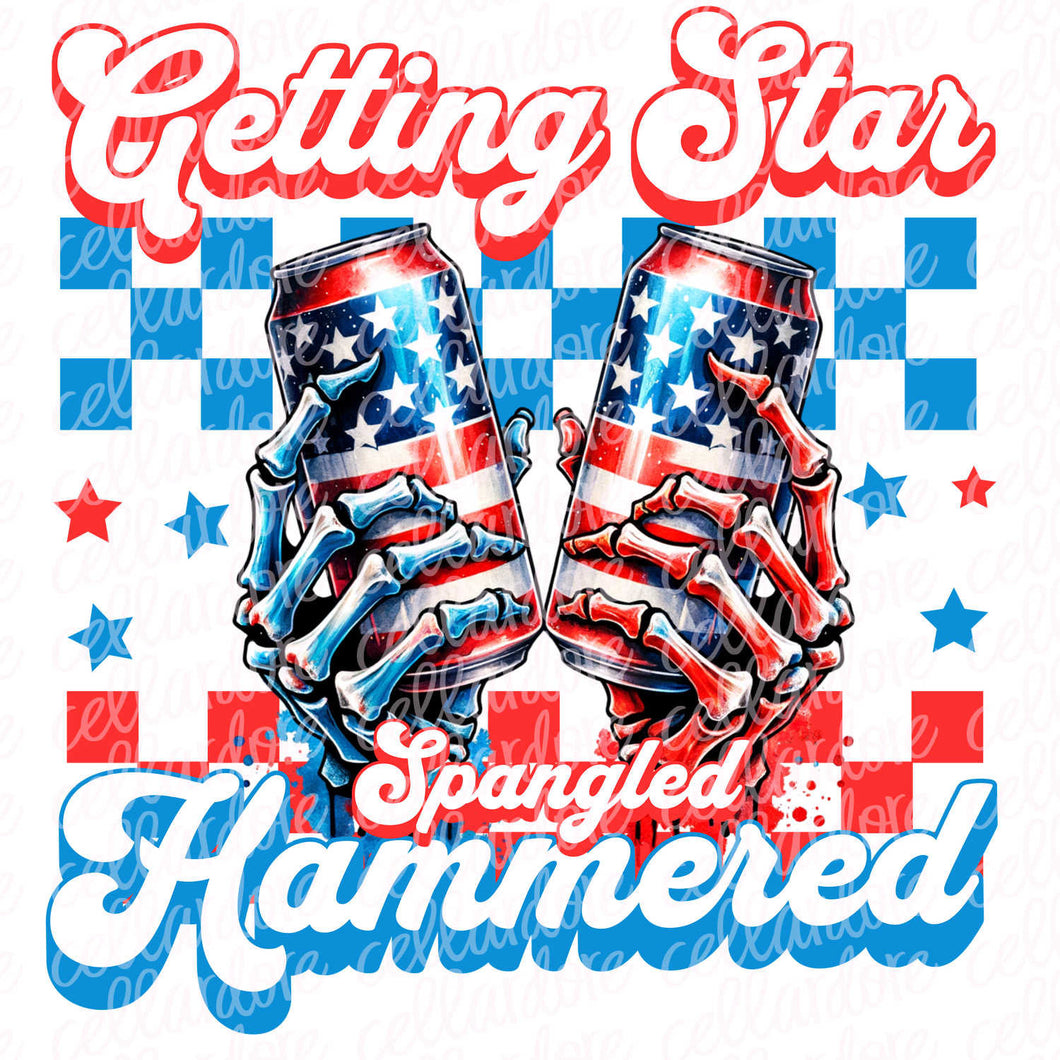 Getting Star Spangled Hammered | DTF Ready to Press or Sublimation Transfer