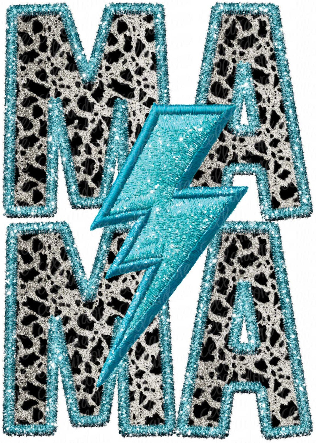 Mama Faux Varsity Letters -  DTF Ready to Press or Sublimation Transfer