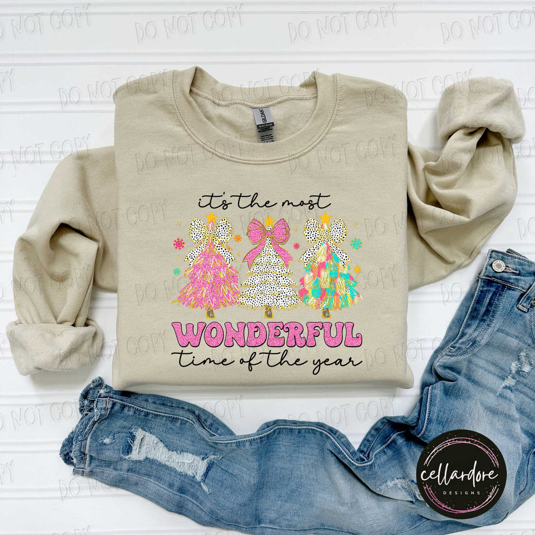 It's the Most Wonderful Time of the Year Sweatshirt - Completed Apparel Items