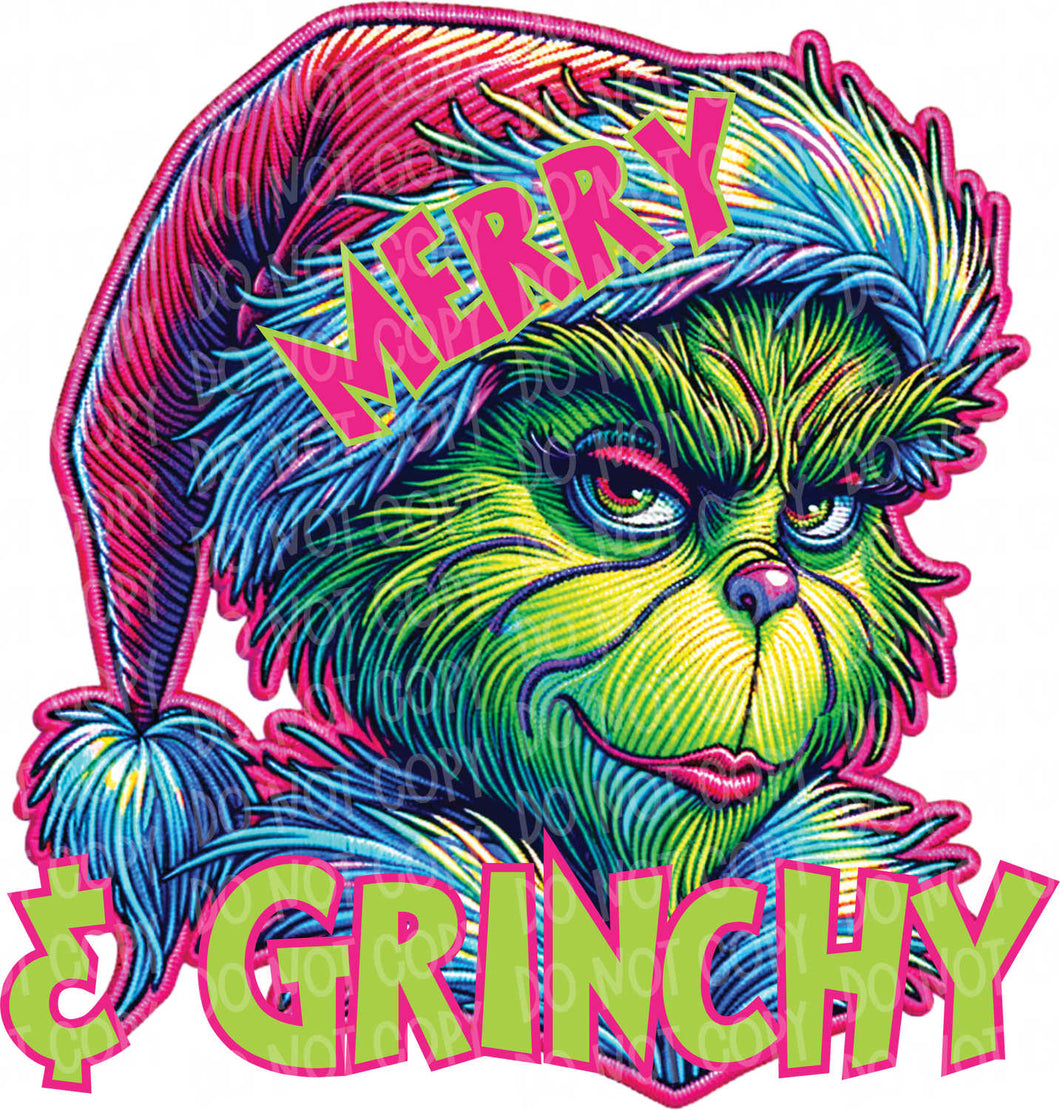 Merry & G_rinchy | DTF Ready to Press or Sublimation Transfer