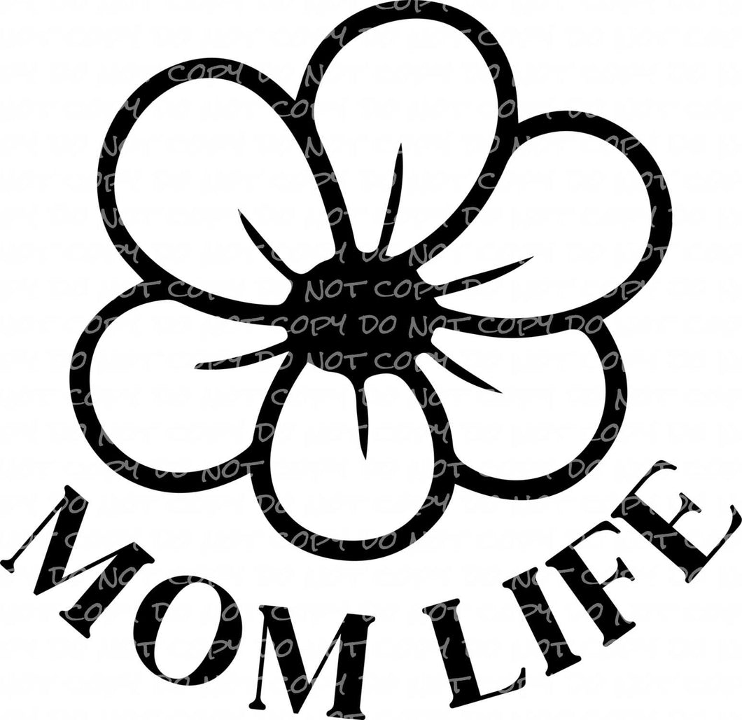 I Used to be Cool - with optional Mom Life pocket - DTF Ready to Press or Sublimation Transfer