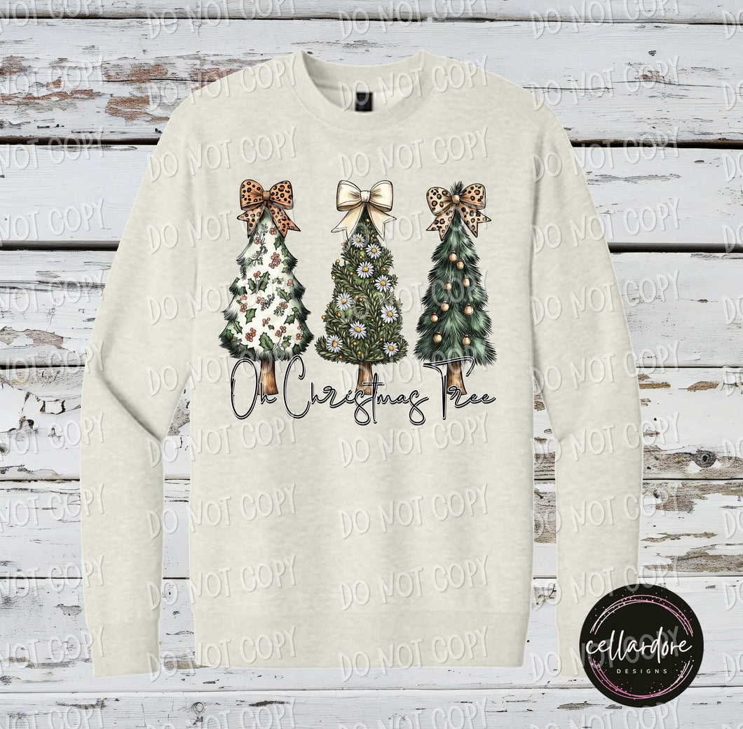 Oh Christmas Tree Sweatshirt - Completed Apparel Item