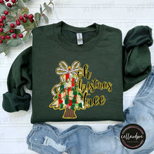 Load image into Gallery viewer, Oh Christmas Tree Painted Tree Sweatshirt - Completed Apparel Items
