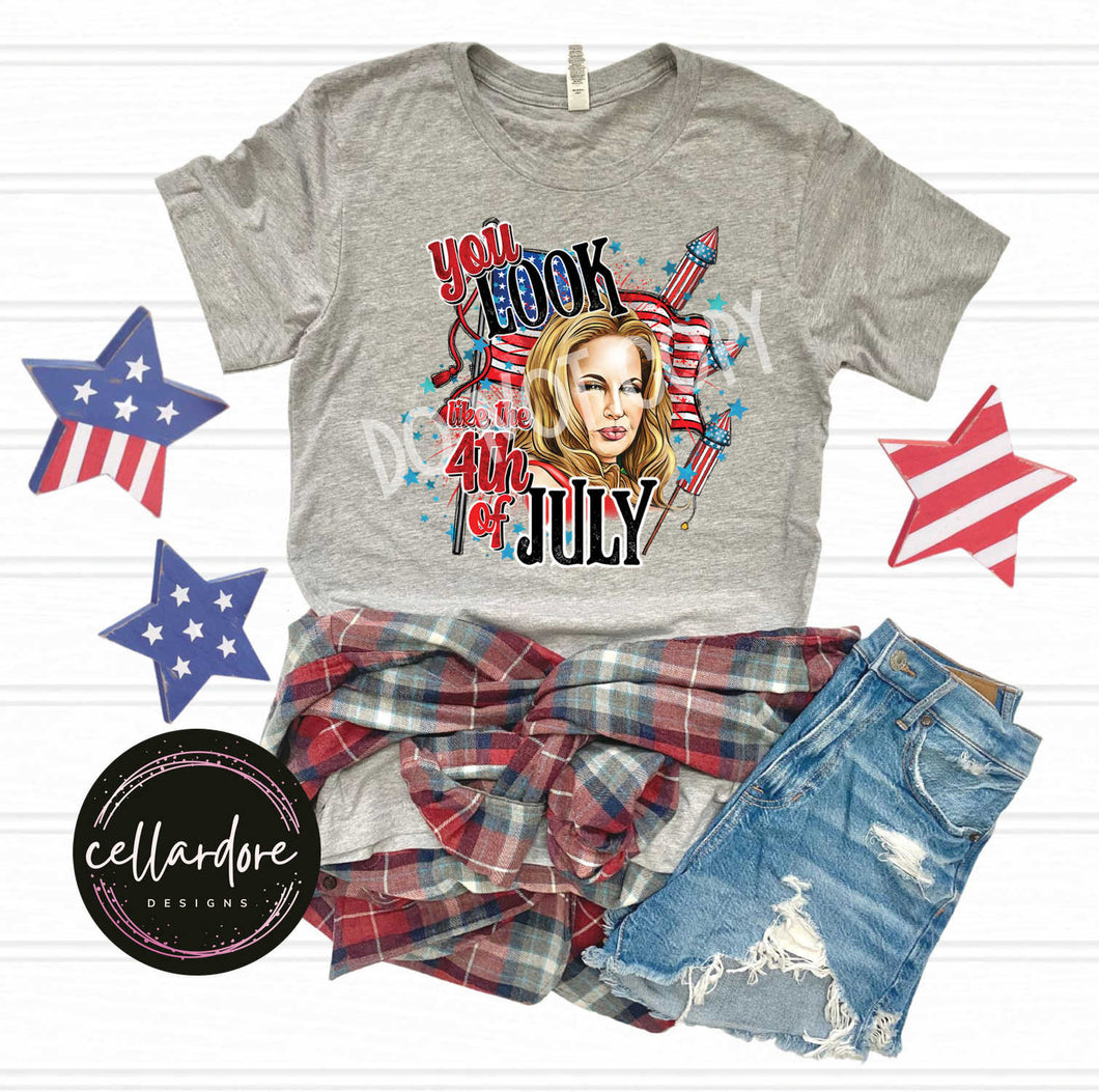 You Look Like the 4th of July (JC) Heather Grey Tee