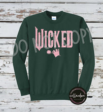 Load image into Gallery viewer, Pink Wicked Faux Sequin Patch (Youth/Adult) - Completed Apparel Item
