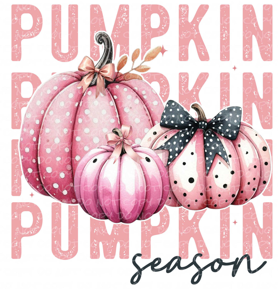 Pumpkin Season | DTF Ready to Press or Sublimation Transfer