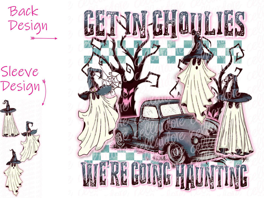 Get in Ghoulies - Sleeve and Back Set | DTF Ready to Press or Sublimation Transfer