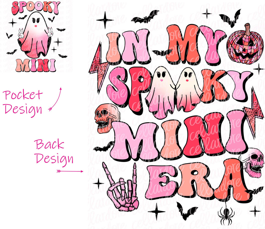 Spooky Mini Era - Pocket and Back Set | DTF Ready to Press or Sublimation Transfer