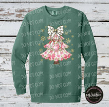 Load image into Gallery viewer, Preppy Pink Tree Long Sleeve Tee or Sweatshirt - Completed Apparel Item
