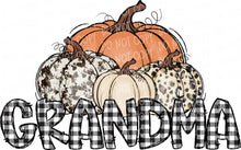 Load image into Gallery viewer, Pumpkin Mom/Momma/Mama/Mimi/Nana/Gran/Granny/Grammy/Gigi/Mawmaw/Grandma | DTF Ready to Press or Sublimation Transfer
