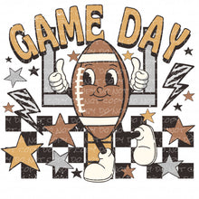 Load image into Gallery viewer, Football Season Game Day Fall Best Seller Checkered Print | DTF Ready to Press or Sublimation Transfer
