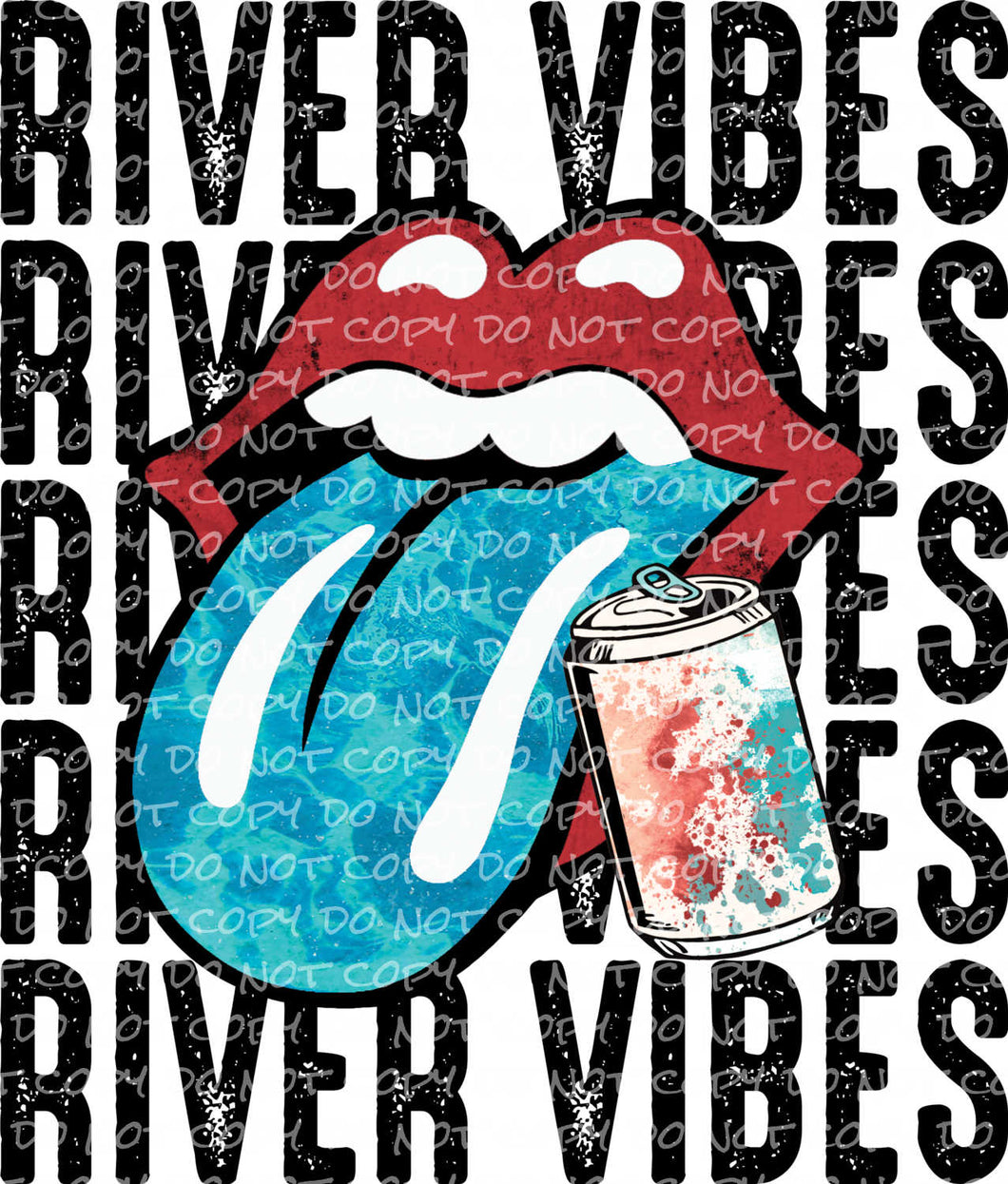 River Vibes - DTF Ready to Press or Sublimation Transfer