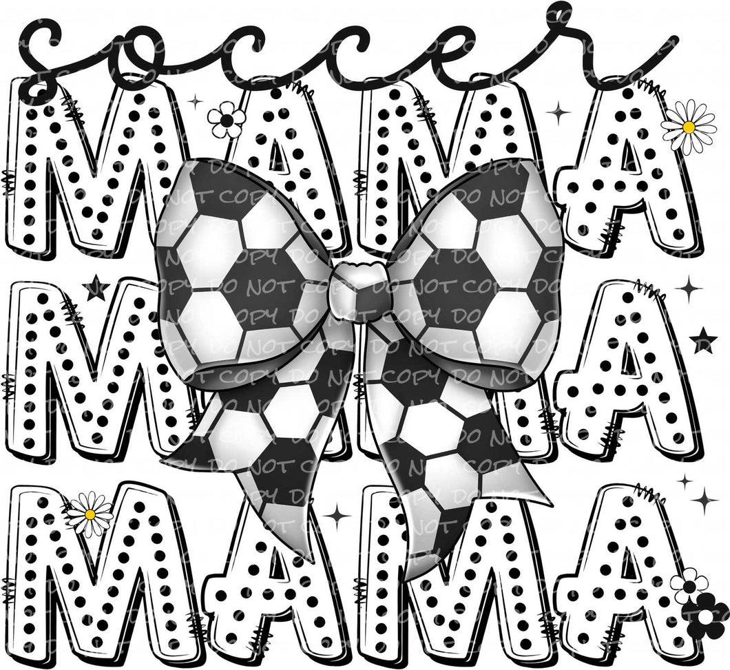 Soccer Mama Coquette | DTF Ready to Press or Sublimation Transfer