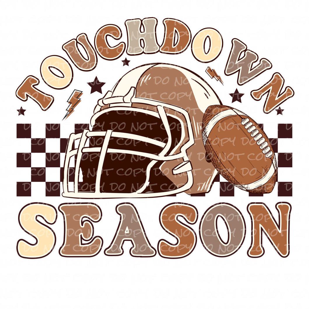 Football Touchdown Season Fall Best Seller | DTF Ready to Press or Sublimation Transfer