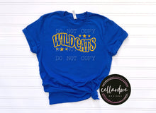 Load image into Gallery viewer, Wildcats Waved on Royal Blue Tee
