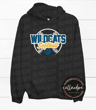 Load image into Gallery viewer, Wildcat Softball  - Completed Apparel Item
