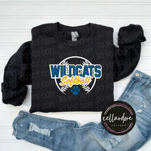 Load image into Gallery viewer, Wildcat Softball  - Completed Apparel Item
