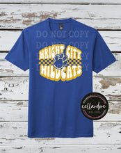 Load image into Gallery viewer, Wright City Wildcats Bubble Letters Paw Print
