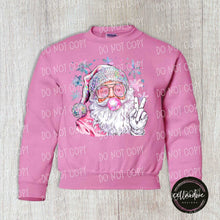 Load image into Gallery viewer, Disco Santa Sweatshirt (Youth/Adult) - Completed Apparel Item
