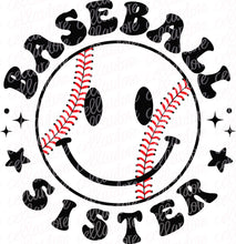 Load image into Gallery viewer, Baseball Sister | DTF Ready to Press or Sublimation Transfer
